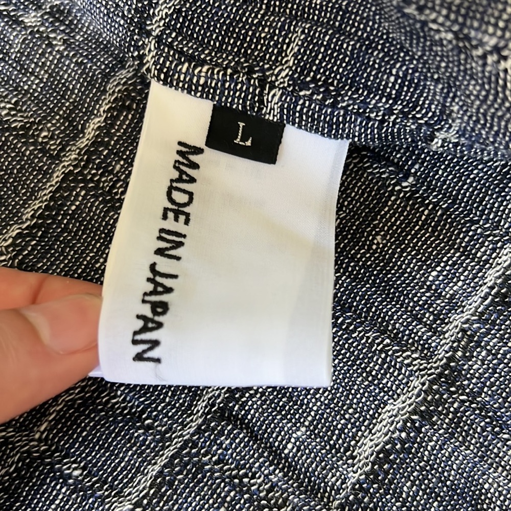 Julien David Patchwork Button Down Size Large - image 3